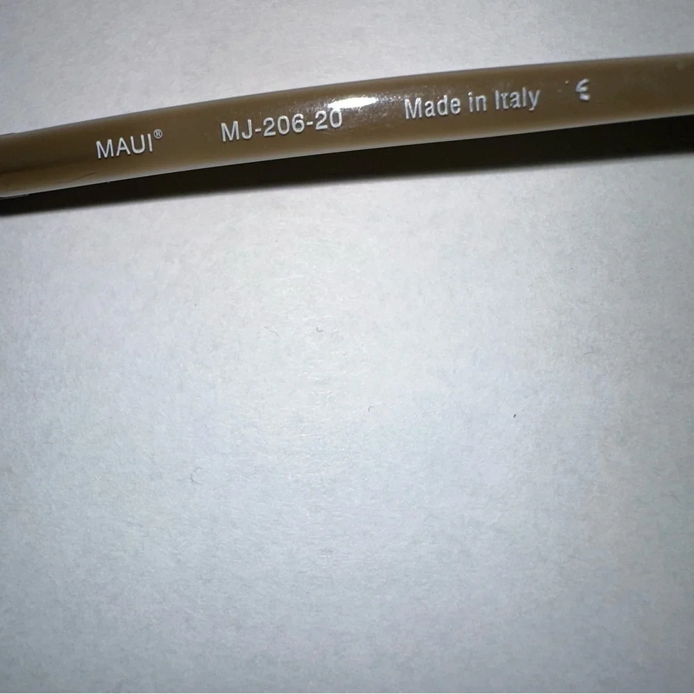 Maui Jim Sunglasses MJ 206-20 Harbor Bronze Tortoise Made in Italy